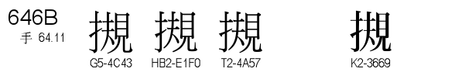 U+646B